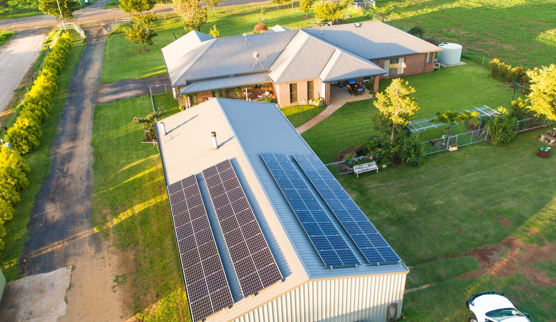Innovative Solar installation on a rural property